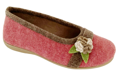 Chaussons Ballerines Femme Fourrés Pour L'hiver - Pantoufles Fermées Avec Semelle Mémoire De Forme Antidérapante